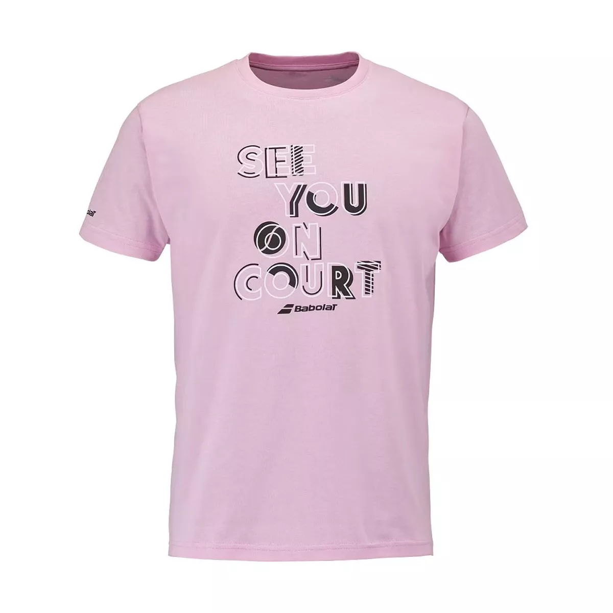 T-Shirt Babolat Exercise Message Rosa