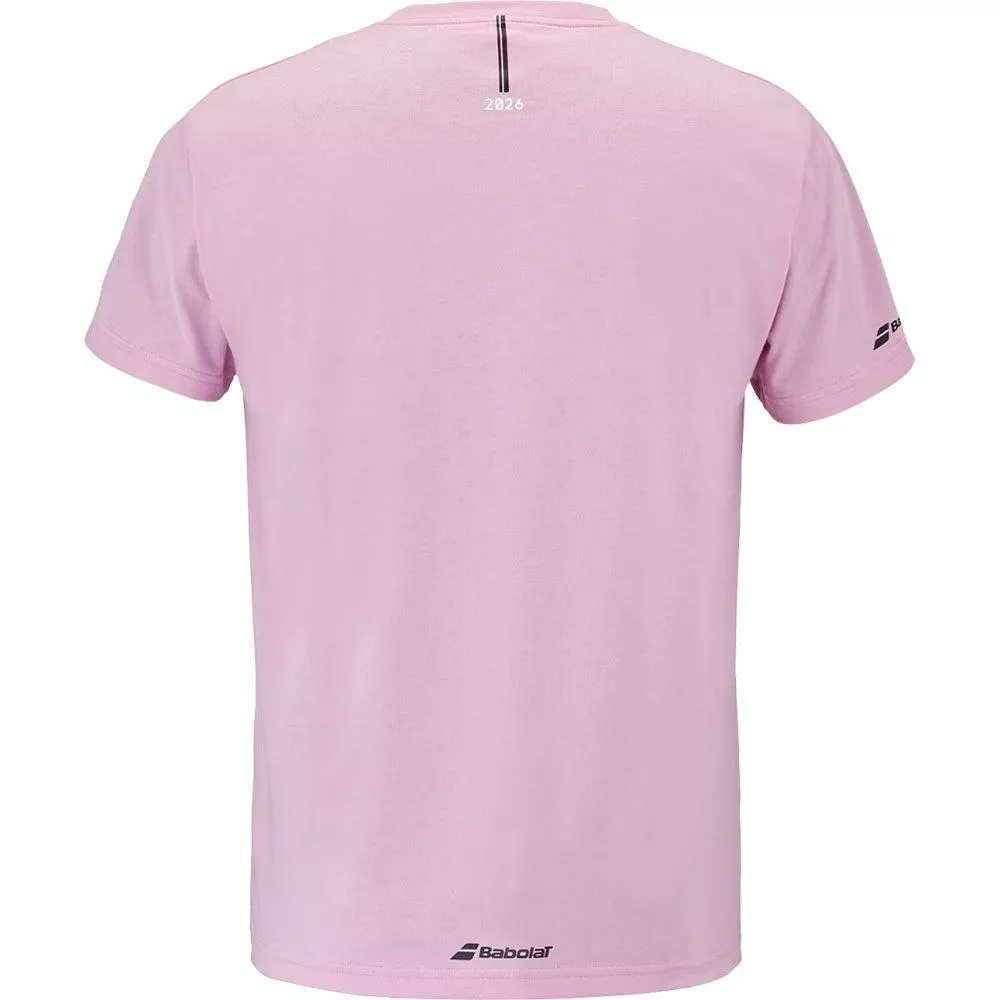 T-Shirt Babolat Exercise Message Rosa