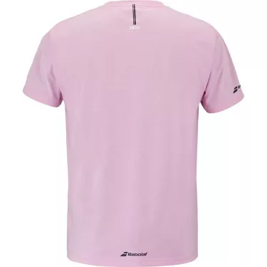 T-Shirt Babolat Exercise Message Rosa