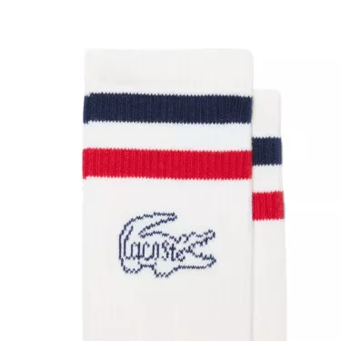 Calzini Lunghi Lacoste Bianchi (3 paia)