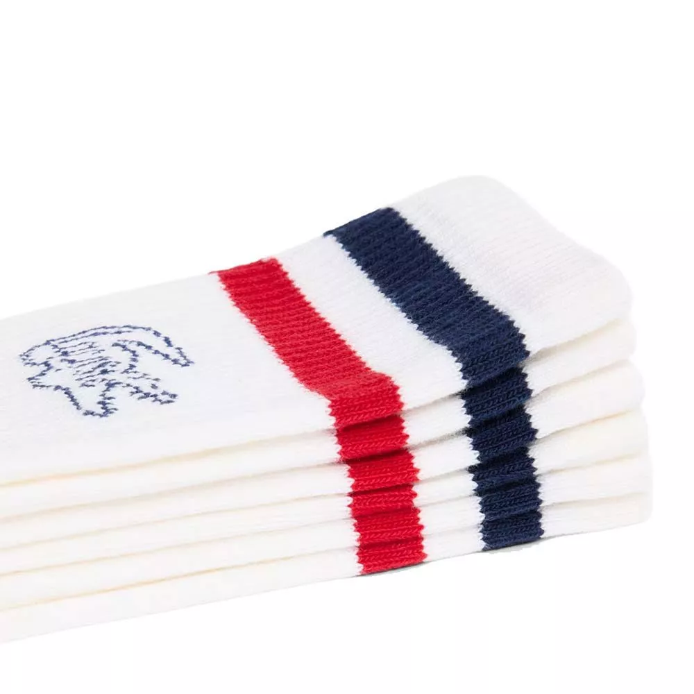 Calzini Lunghi Lacoste Bianchi (3 paia)