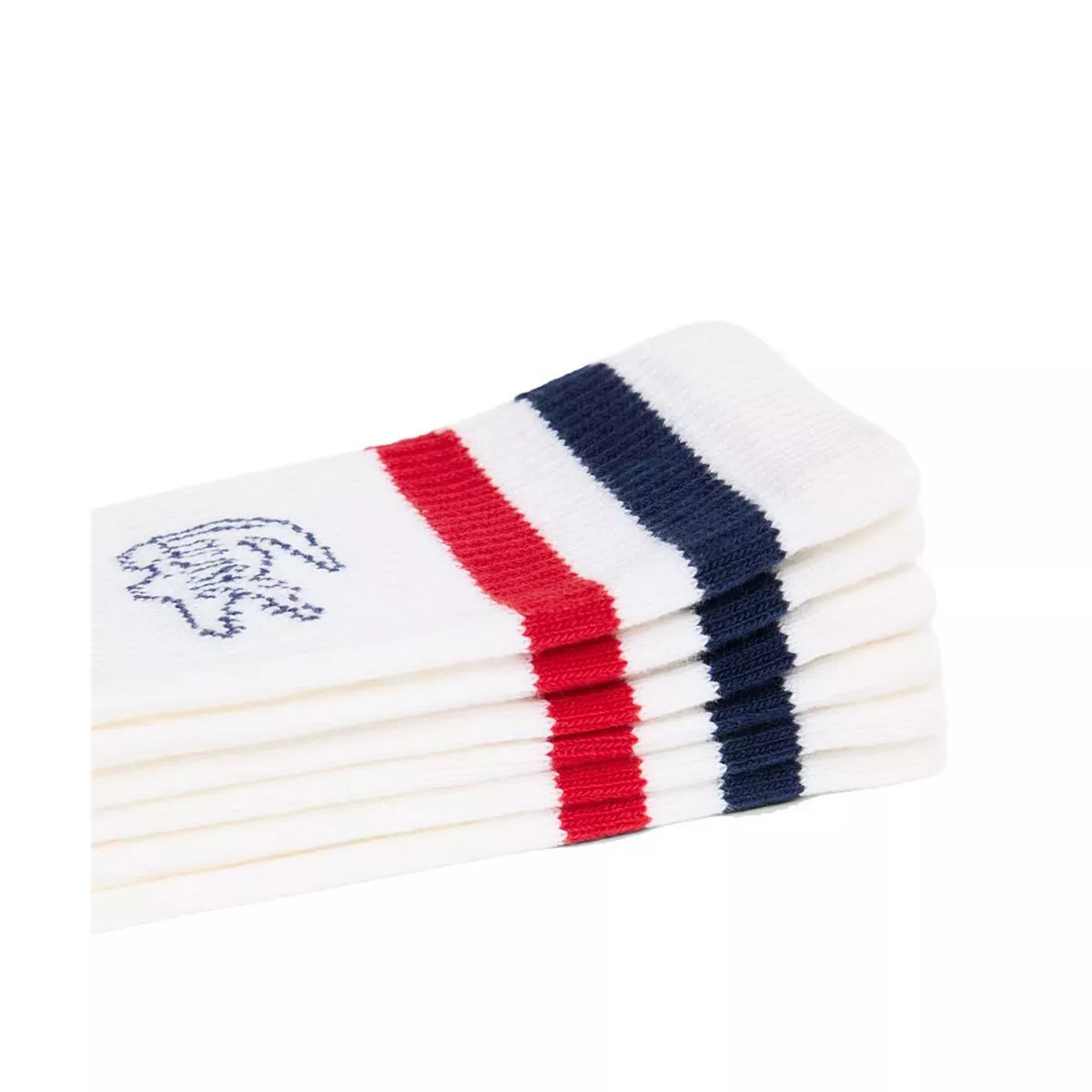 Calzini Lunghi Lacoste Bianchi (3 paia)