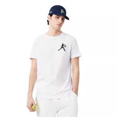 Pack T-Shirt + Cappellino Lacoste Padel x Novak Djokovic Bianco