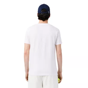Pack T-Shirt + Cappellino Lacoste Padel x Novak Djokovic Bianco