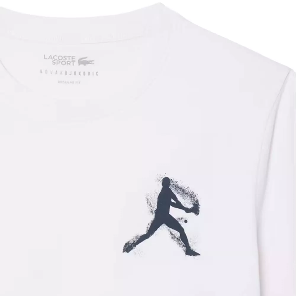 Pack T-Shirt + Cappellino Lacoste Padel x Novak Djokovic Bianco