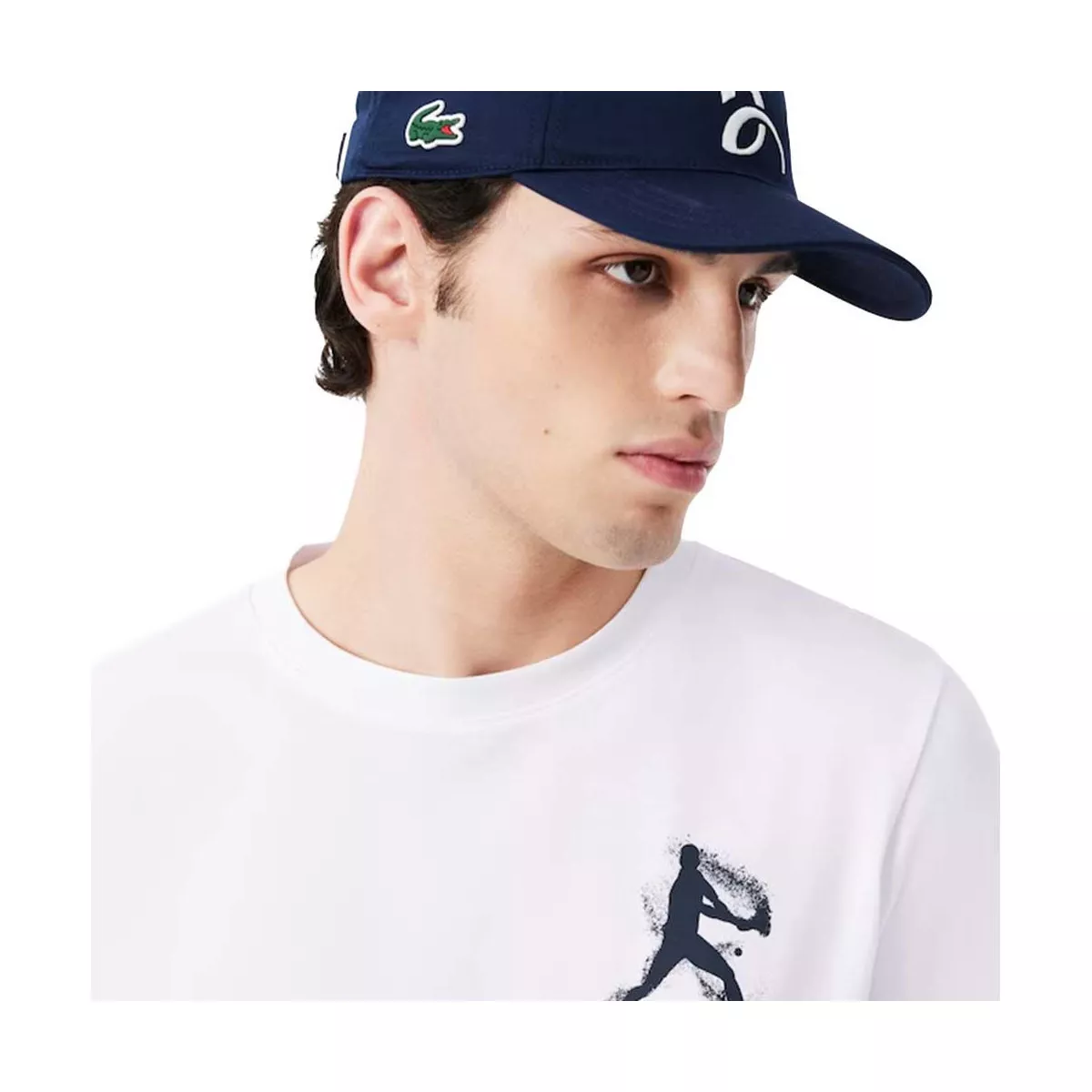 Pack T-Shirt + Cappellino Lacoste Padel x Novak Djokovic Bianco