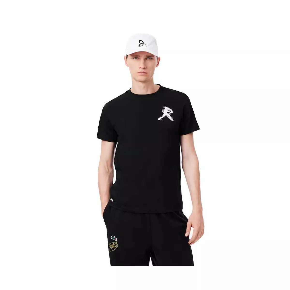 Pack Maglietta + Cappellino Lacoste Padel x Novak Djokovic Nero