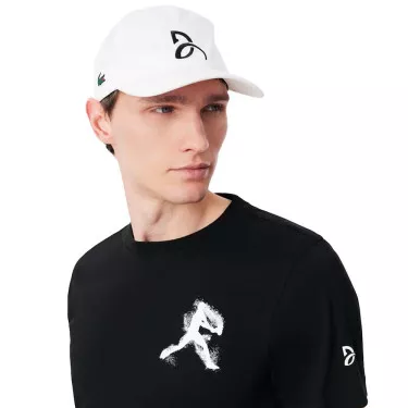 Pack Maglietta + Cappellino Lacoste Padel x Novak Djokovic Nero