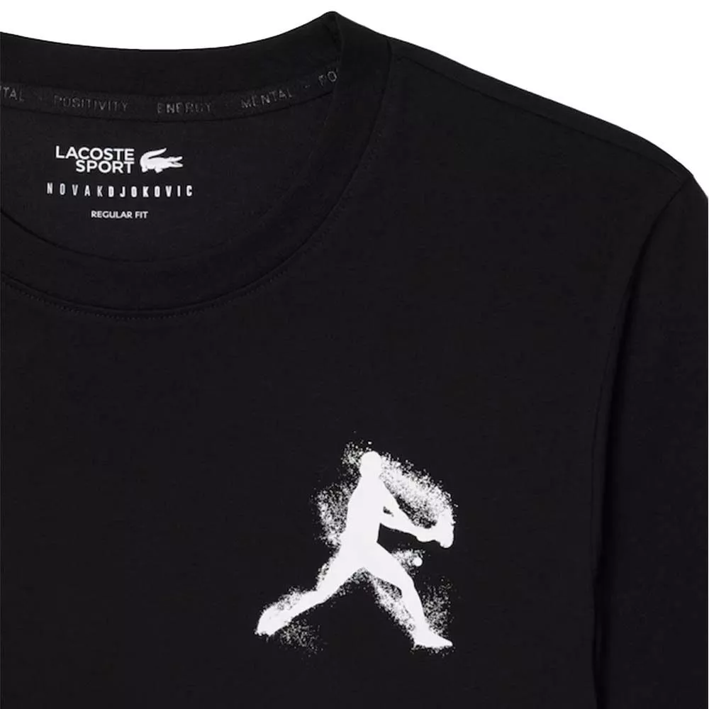 Pack Maglietta + Cappellino Lacoste Padel x Novak Djokovic Nero