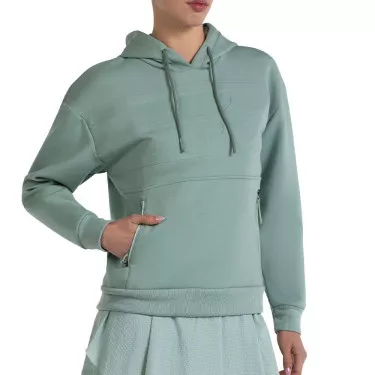 Felpa con cappuccio Bullpadel Donna Eolia Verde