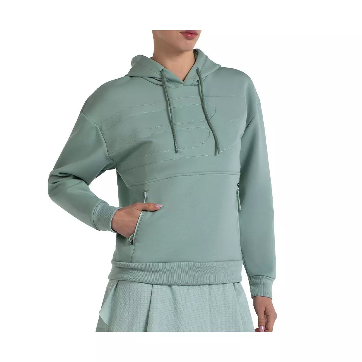 Felpa con cappuccio Bullpadel Donna Eolia Verde