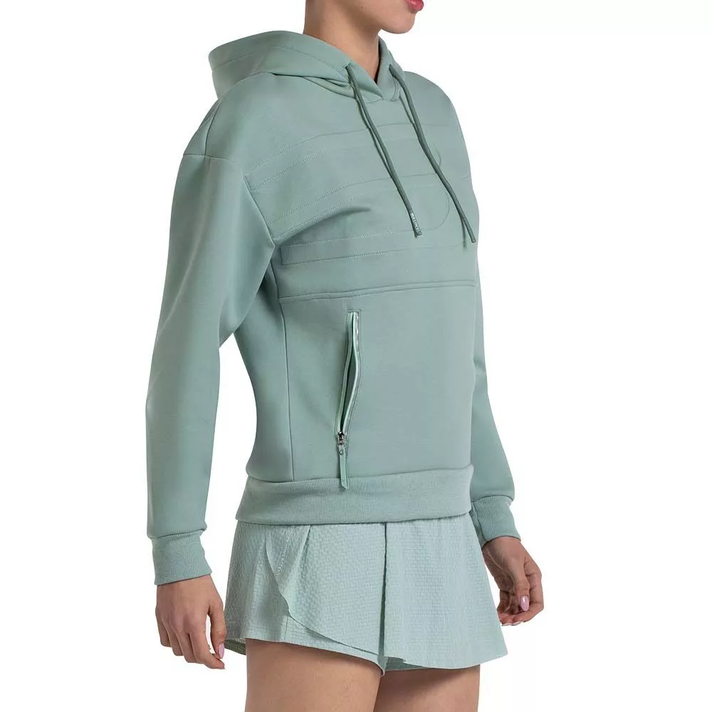 Felpa con cappuccio Bullpadel Donna Eolia Verde