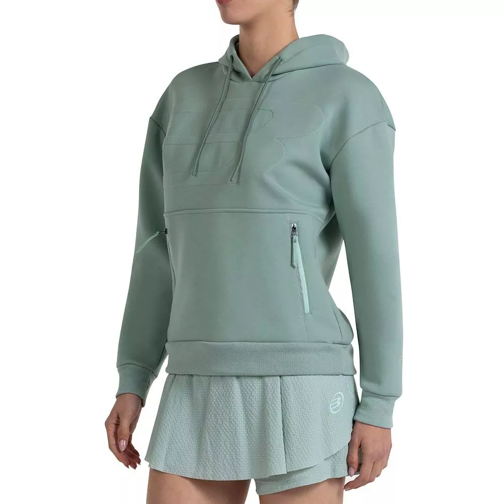 Felpa con cappuccio Bullpadel Donna Eolia Verde