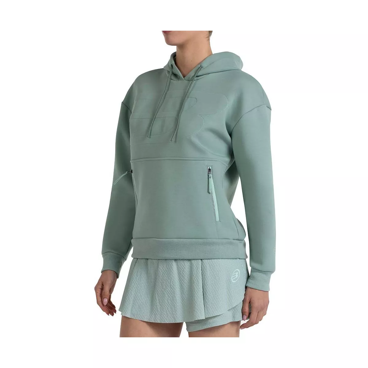 Felpa con cappuccio Bullpadel Donna Eolia Verde