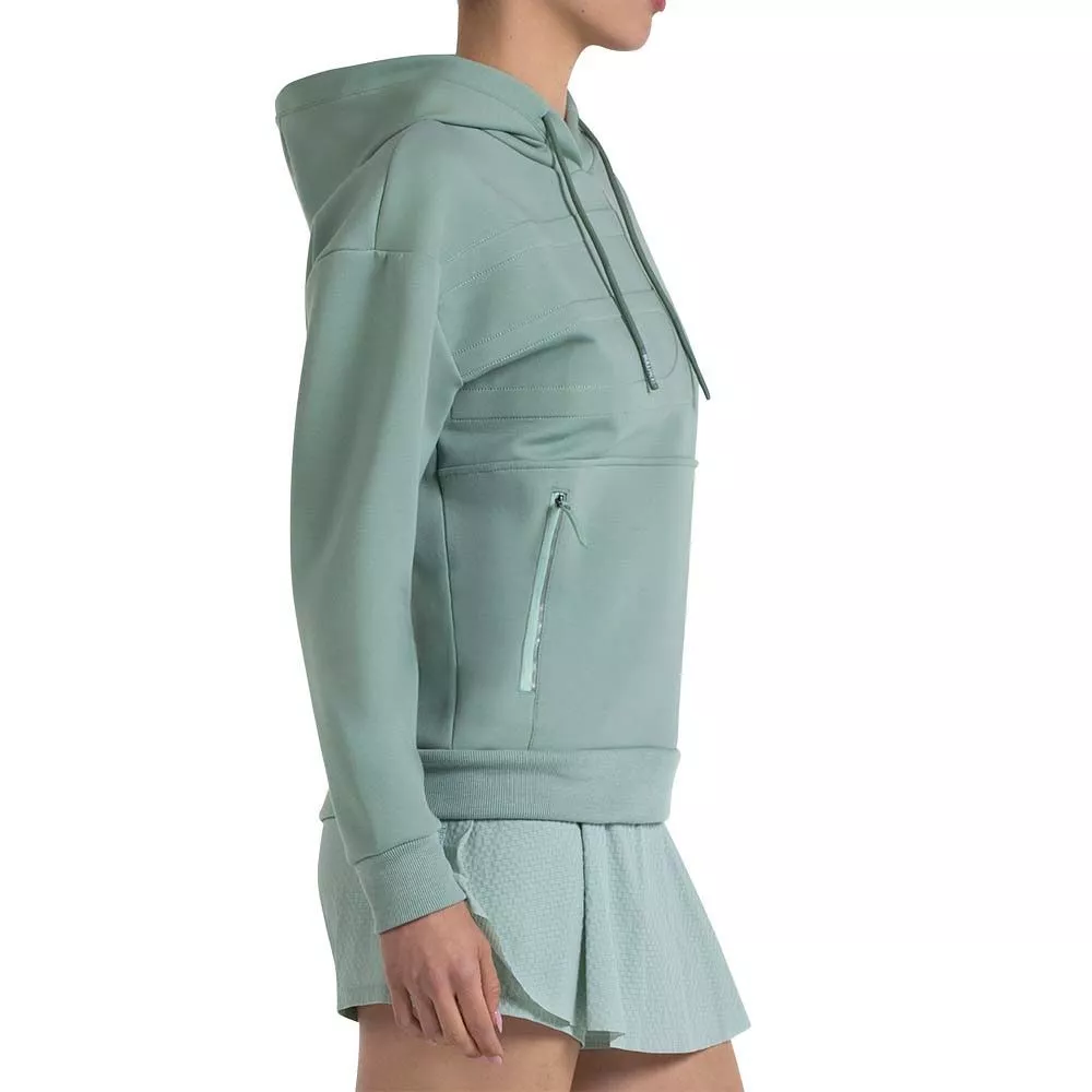 Felpa con cappuccio Bullpadel Donna Eolia Verde