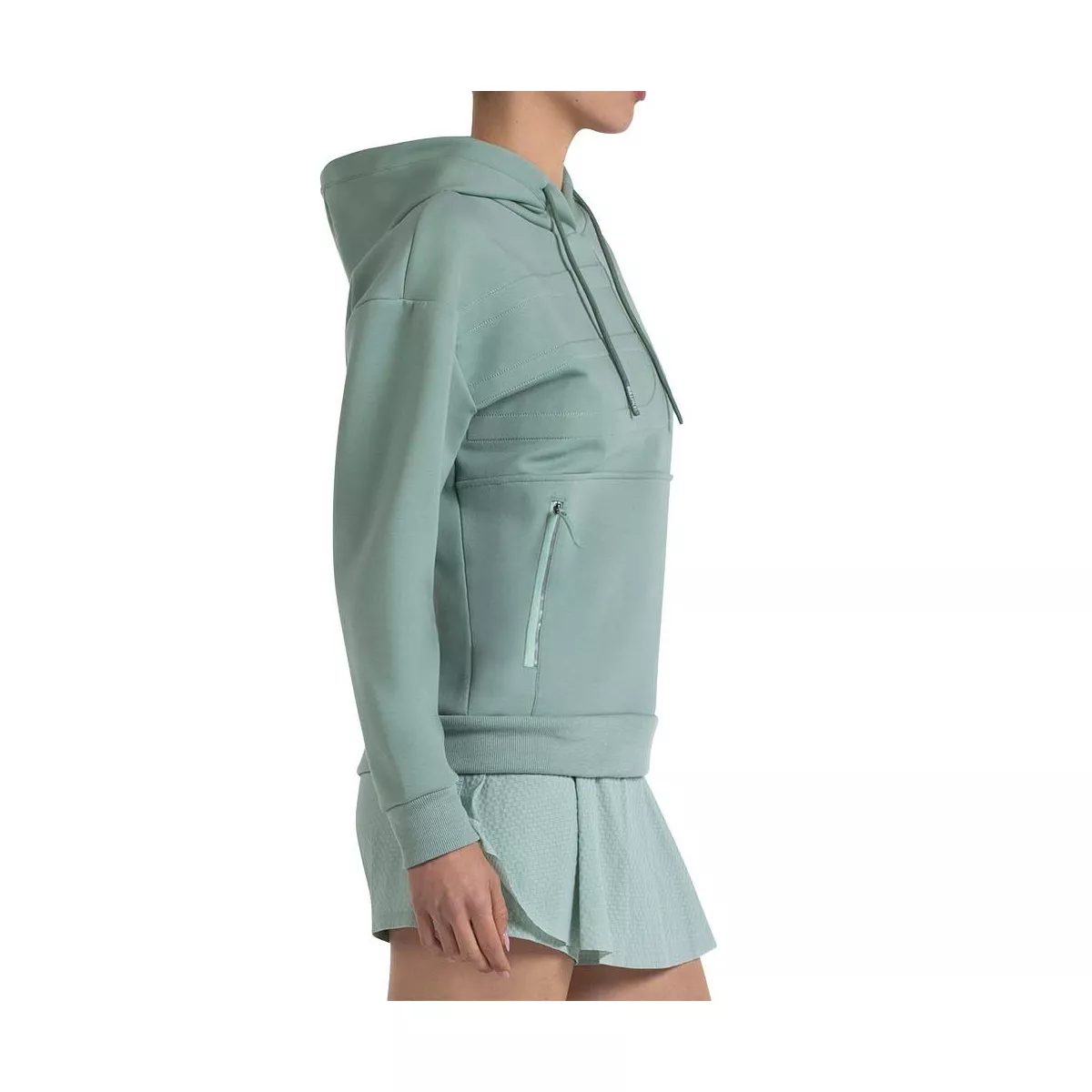 Felpa con cappuccio Bullpadel Donna Eolia Verde