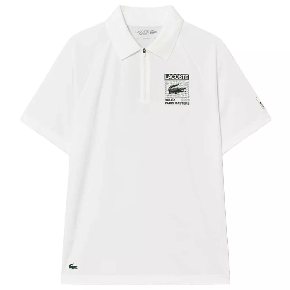Polo Lacoste Padel Rolex Paris Bianco