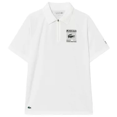 Polo Lacoste Padel Rolex Paris Bianco