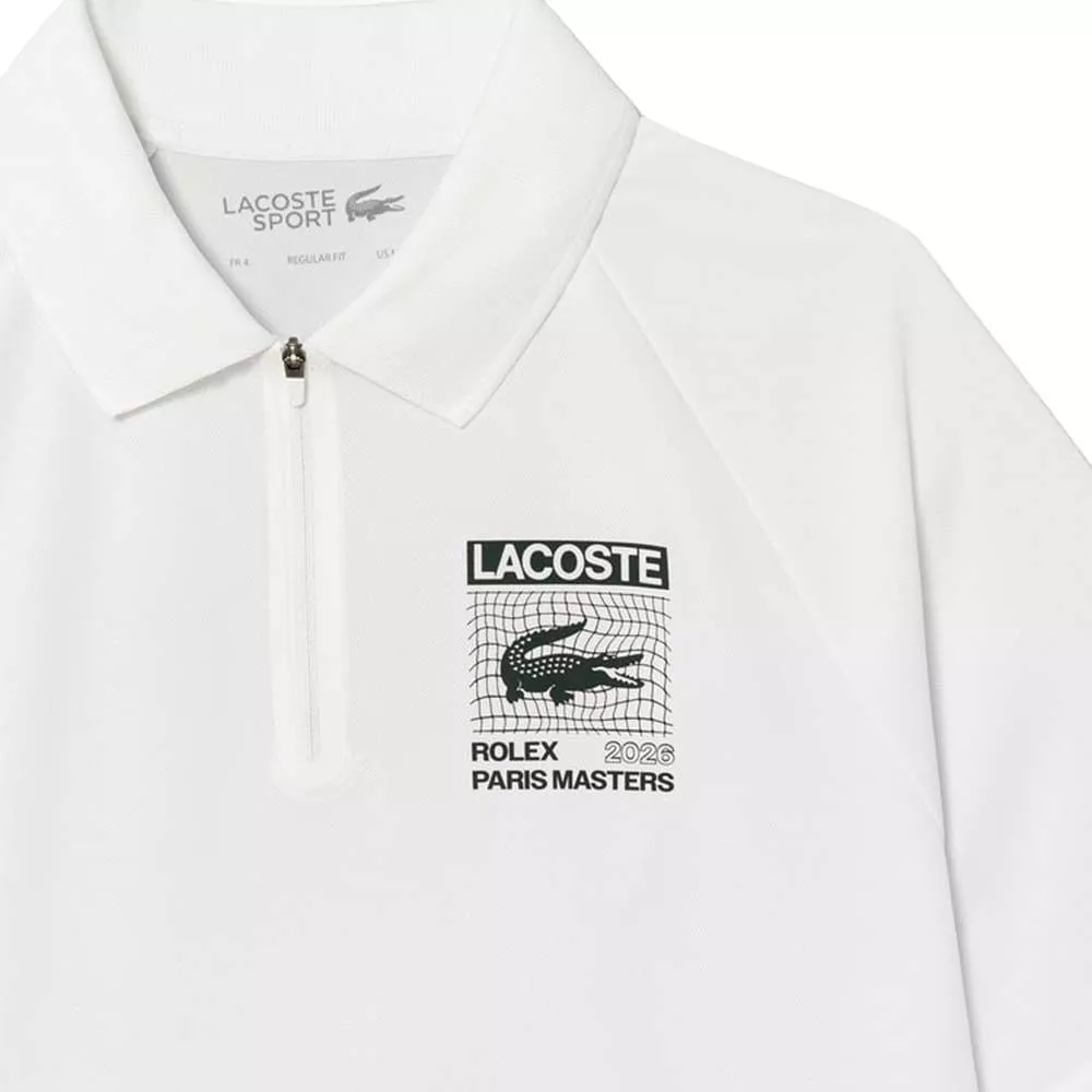 Polo Lacoste Padel Rolex Paris Bianco