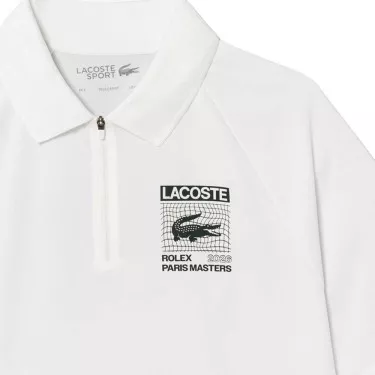 Polo Lacoste Padel Rolex Paris Bianco