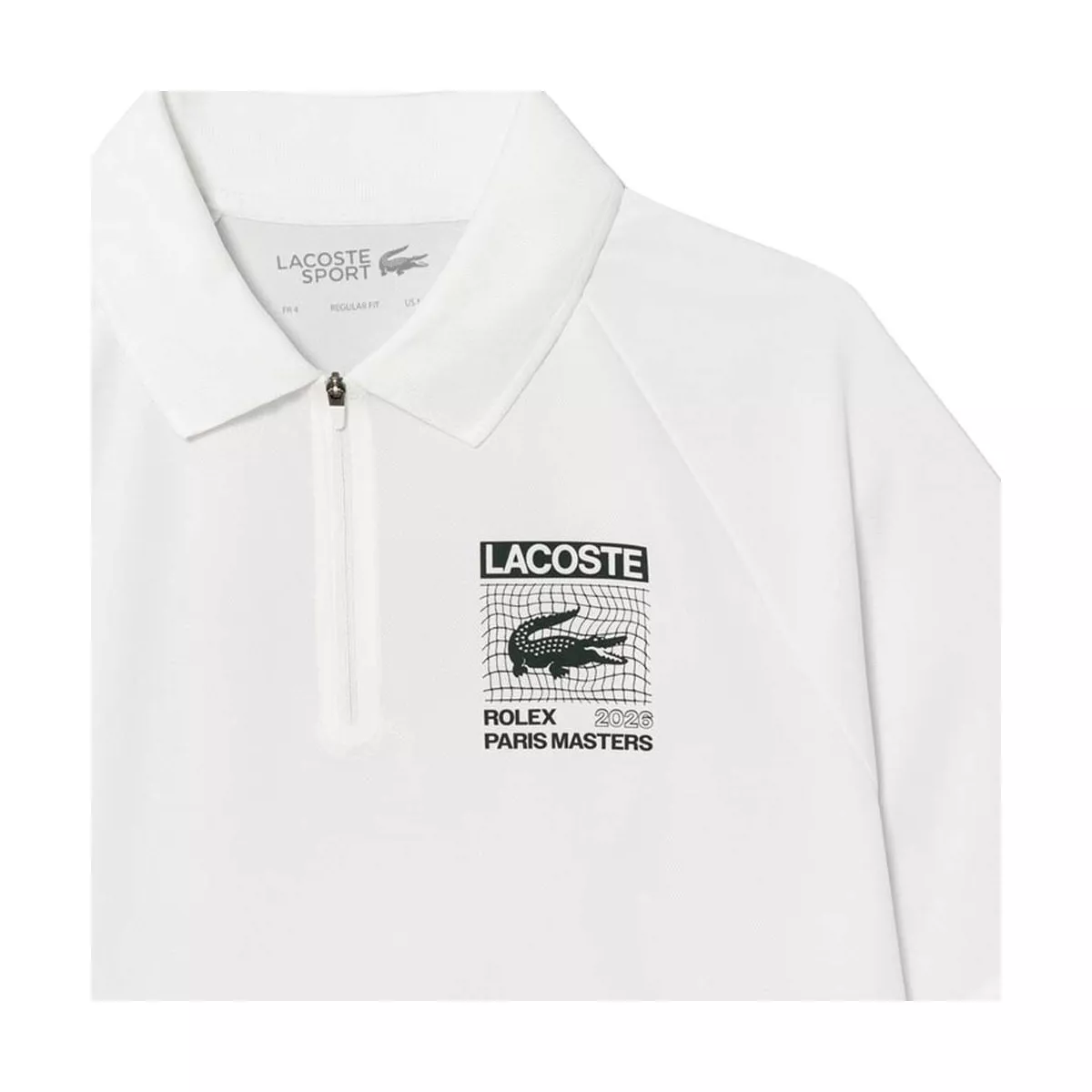 Polo Lacoste Padel Rolex Paris Bianco