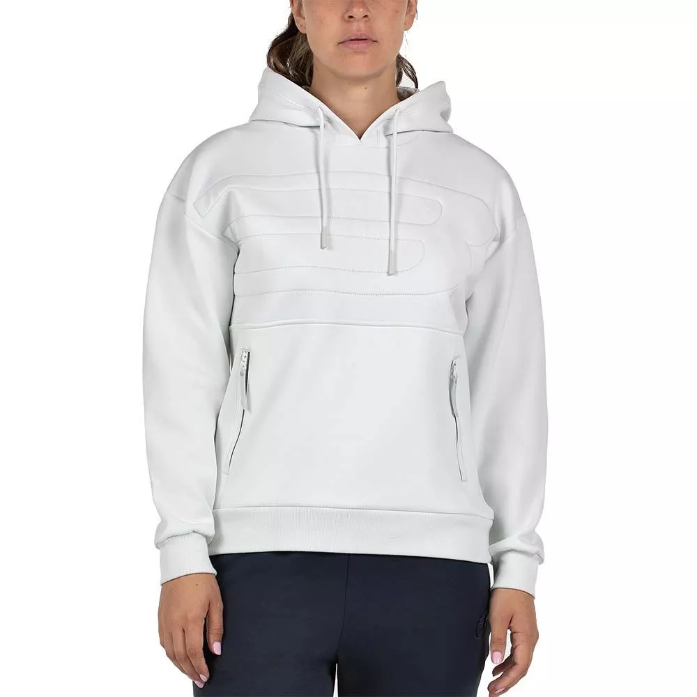 Felpa con Cappuccio Bullpadel Donna Eolia Bianca