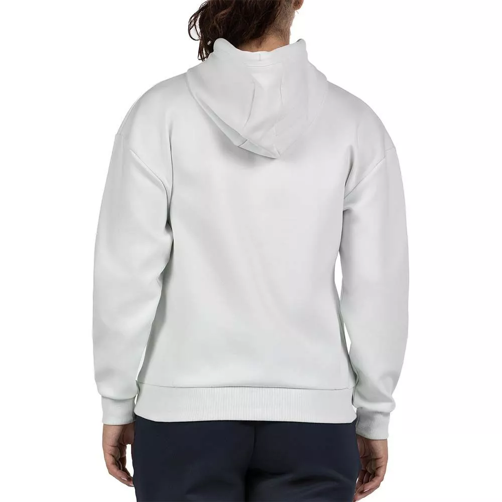 Felpa con Cappuccio Bullpadel Donna Eolia Bianca