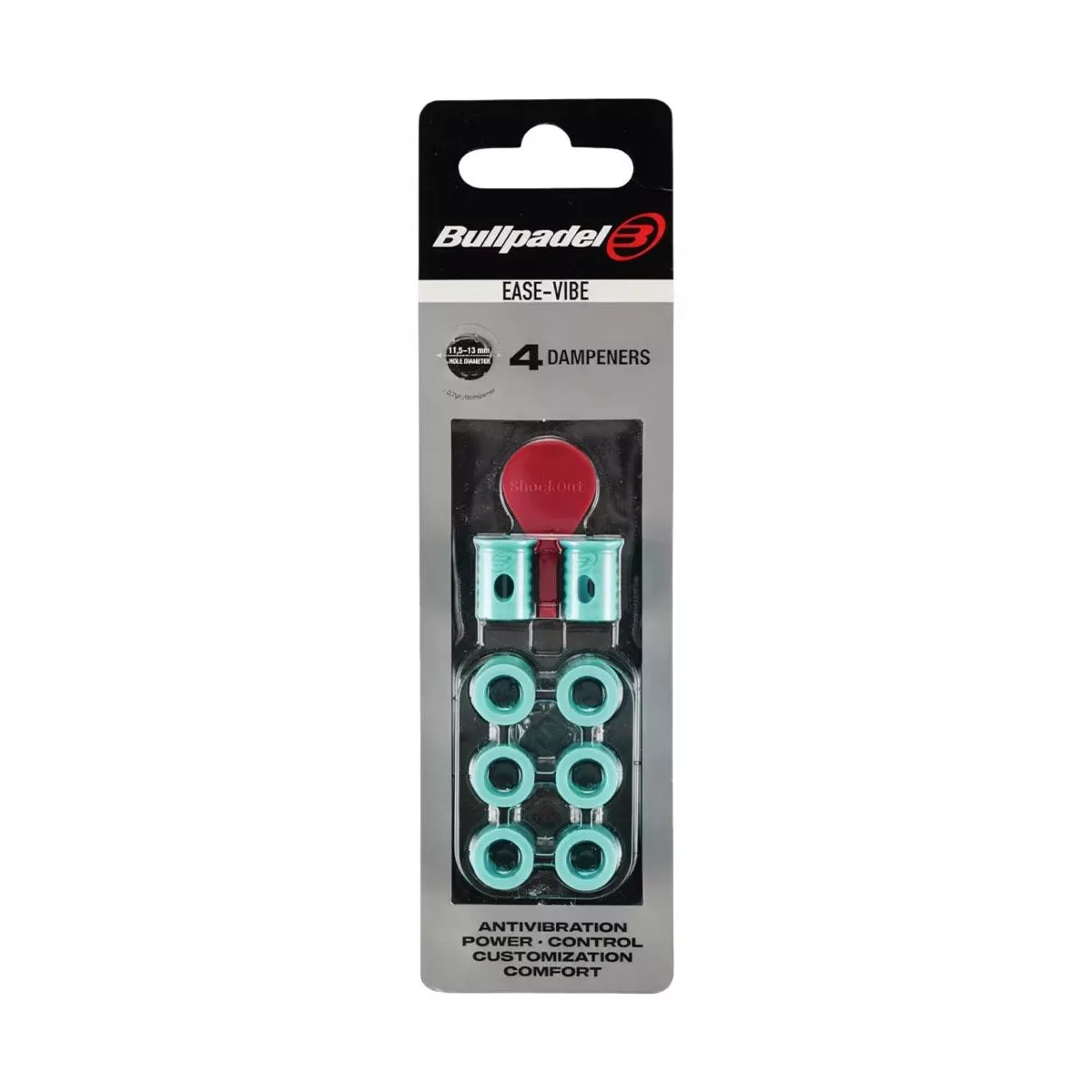 Antivibratori Bullpadel Ease Vibe x4 Blu Turchese
