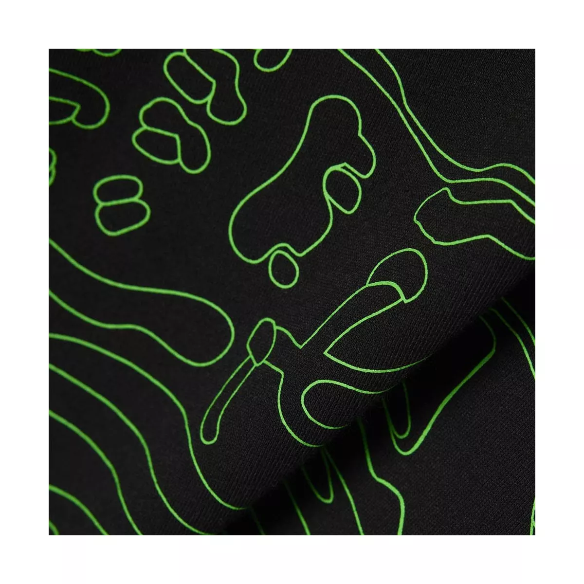 T-shirt Lacoste Sport Ultra Dry Stampa Coccodrillo Nero / Verde