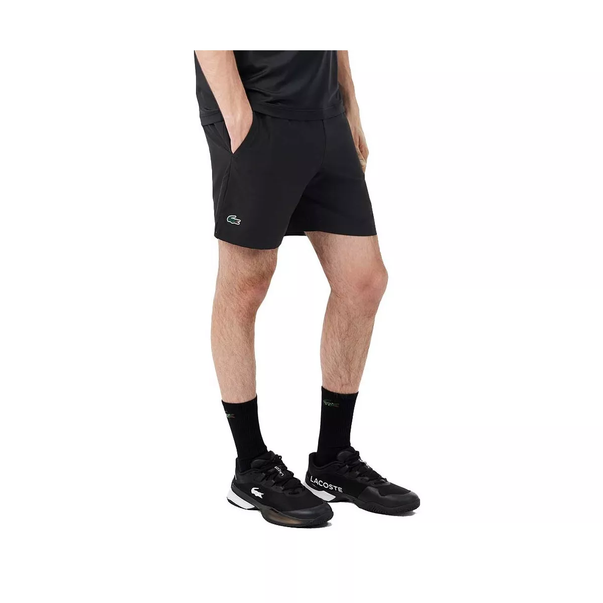 Short Lacoste Padel Ultra Dry Riflettente Nero