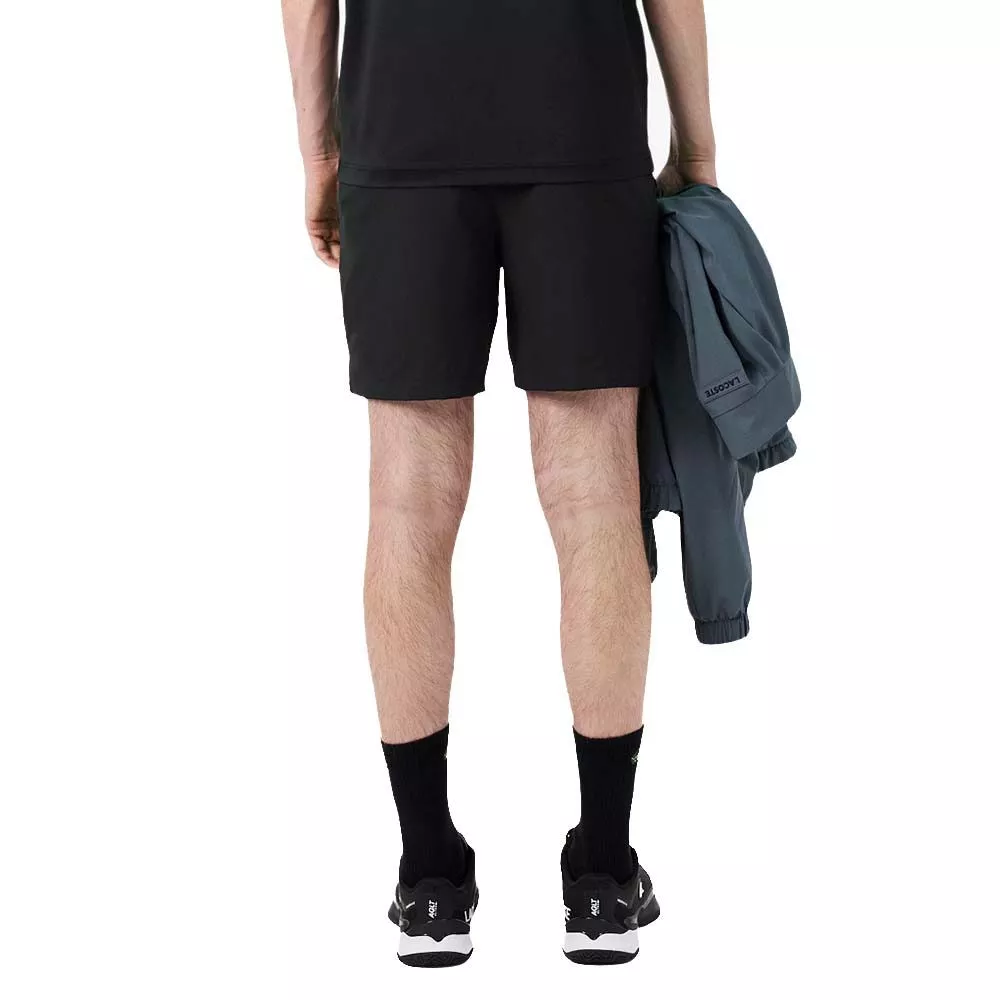 Short Lacoste Padel Ultra Dry Riflettente Nero