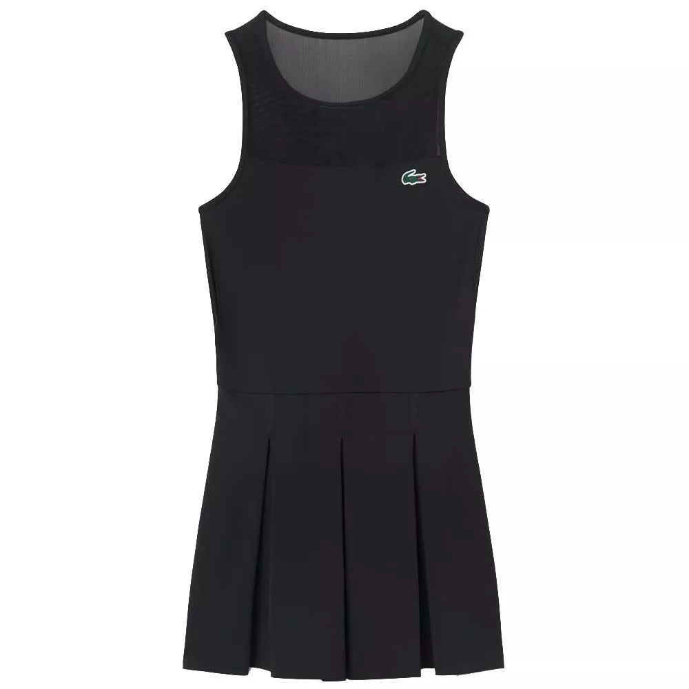 Abito Lacoste Padel Plissettato Nero