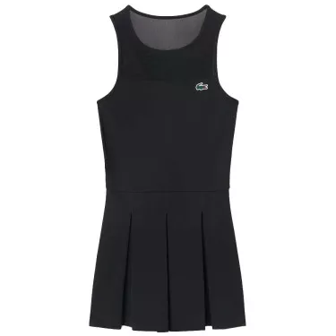 Abito Lacoste Padel Plissettato Nero