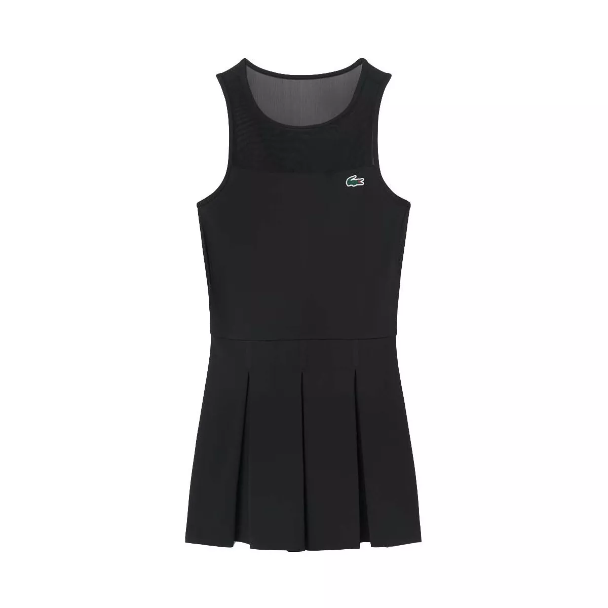 Abito Lacoste Padel Plissettato Nero