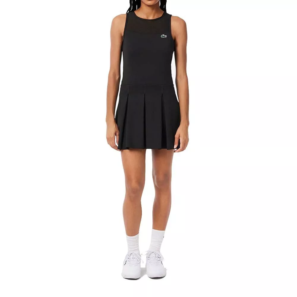 Abito Lacoste Padel Plissettato Nero