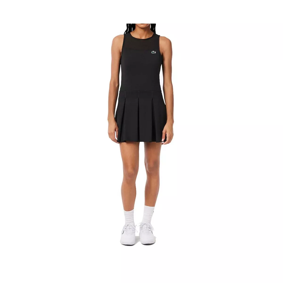 Abito Lacoste Padel Plissettato Nero