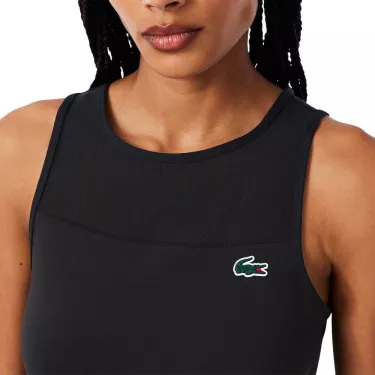 Abito Lacoste Padel Plissettato Nero