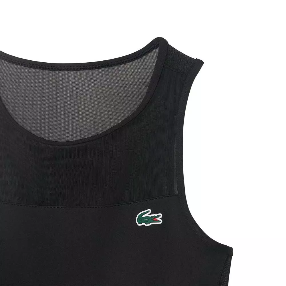 Abito Lacoste Padel Plissettato Nero