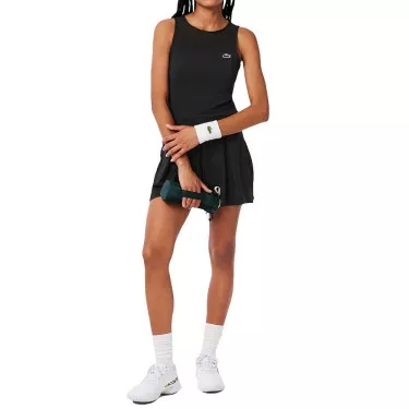 Abito Lacoste Padel Plissettato Nero