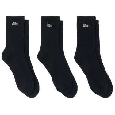 Calze Lacoste Sport Lunghe Nere (3 paia)