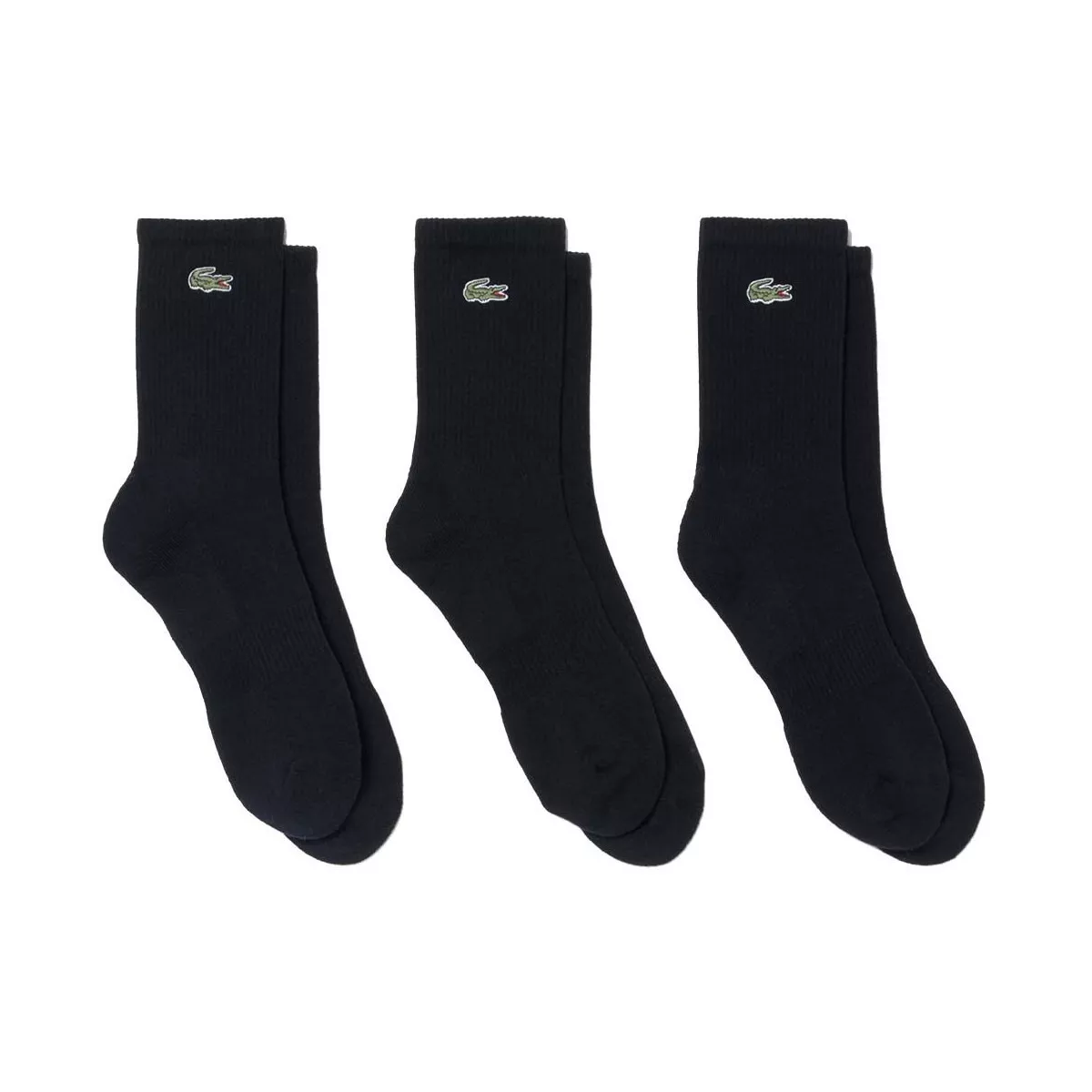 Calze Lacoste Sport Lunghe Nere (3 paia)