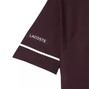 Polo Lacoste Tennis Novak Djokovic On Court Marrone / Bianco